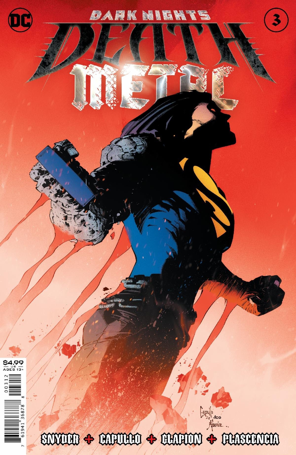 Dark Nights Death Metal #3 (Of 6) 2nd Print Greg Capullo Variant (08/26/2020) DC