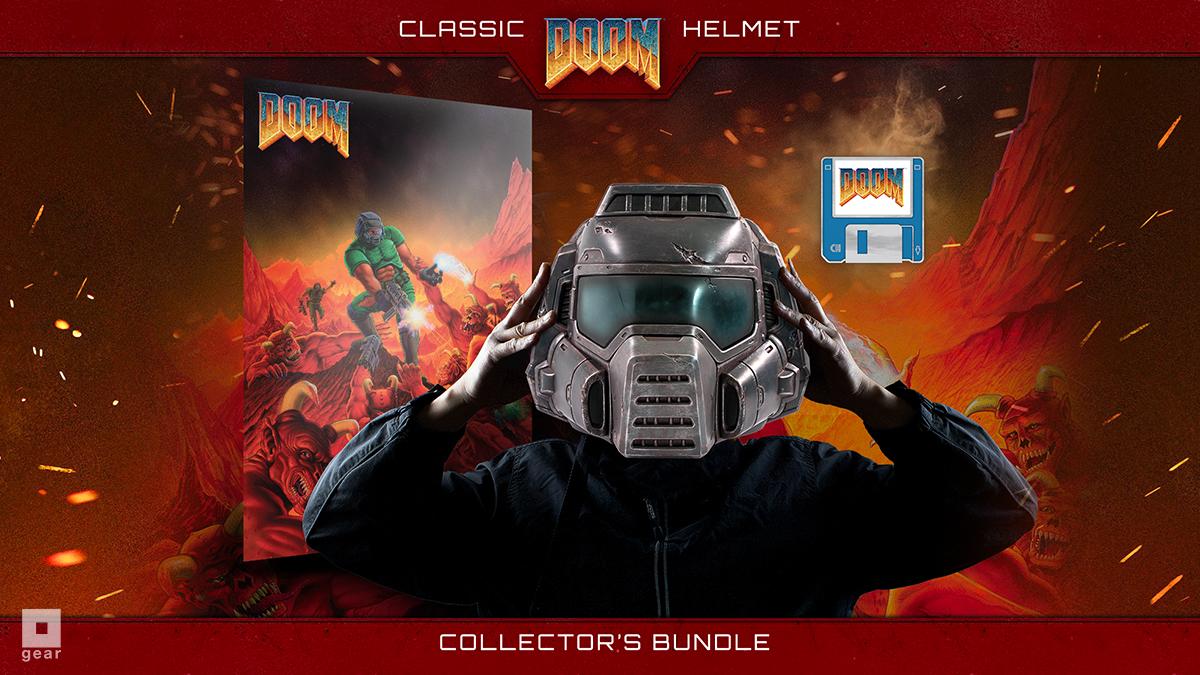 Classic Doom Helmet Collector's Bundle (PlayStation 4/Toys)