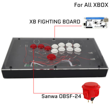 RAC-J800B All Buttons Leverless Arcade Joystick Fight Stick For PS5/PS4/PS3/Xbox/PC