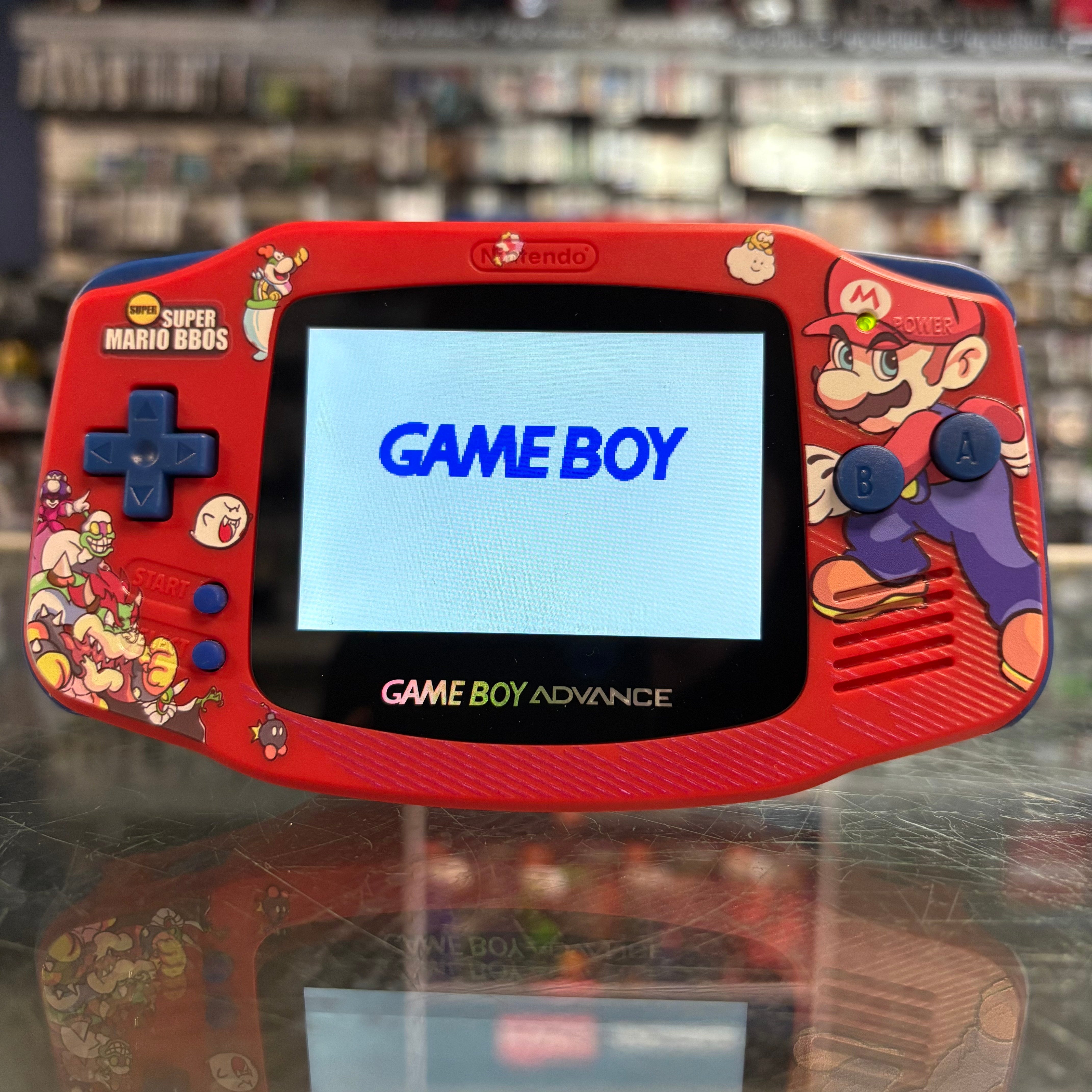 Custom Modded Gameboy Advance Super Mario Bros Edition w/ IPS Screen ...