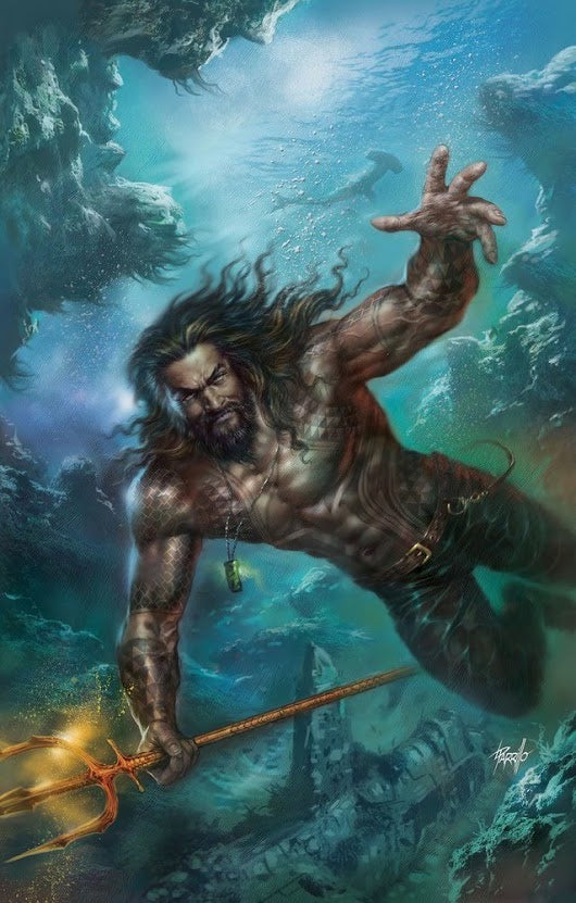 JUSTICE LEAGUE #12 B DC Lucio Parillo Variant (DROWNED EARTH) (11/21/2018)
