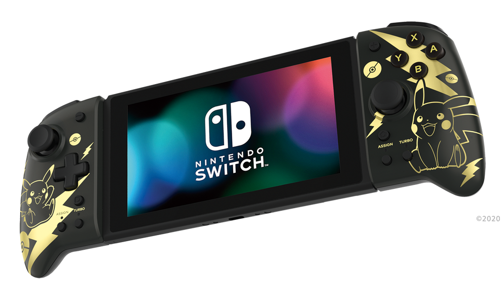 Nintendo Switch OLED Core Console Set with Pikachu Hori Split Pad Pro Controllers (Nintendo Switch)