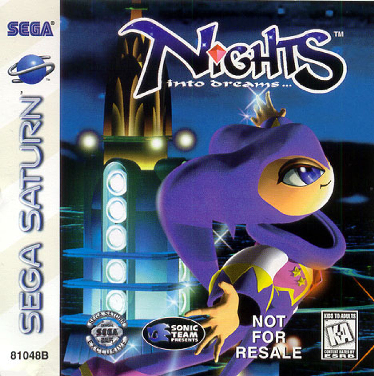 NiGHTS into Dreams... (Not For Resale Variant) (Sega Saturn)
