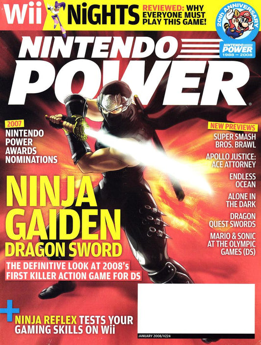 Nintendo Power January 2008 Volume 224 [Subscriber Edition] (Books)