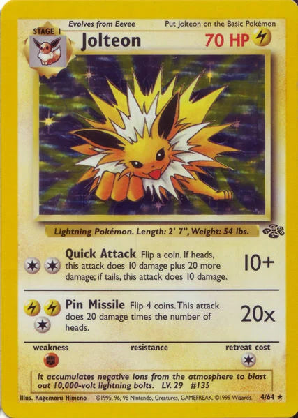 Pokémon: Jolteon - Jungle 04/64 - Holofoil (TCG)
