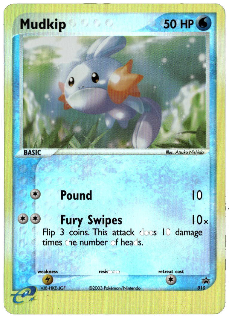 Pokémon: Mudkip - 010 (e-League) Nintendo Promos - Reverse Holofoil (PR) (TCG)
