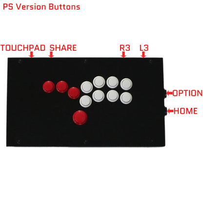 RAC-J800B All Buttons Leverless Arcade Joystick Fight Stick For PS5/PS4/PS3/Xbox/PC