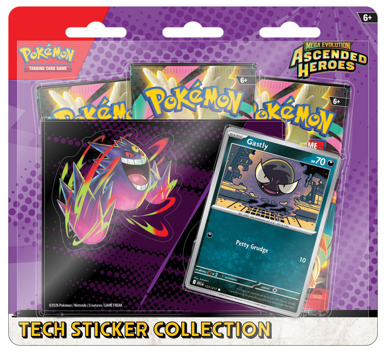 Pokemon TCG: Mega Evolution 2.5 Ascended Heroes Tech Sticker Collection (Gastly) (TCG)
