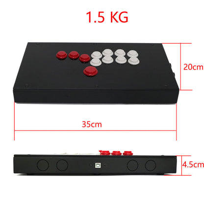 RAC-J800B All Buttons Leverless Arcade Joystick Fight Stick For PS5/PS4/PS3/Xbox/PC