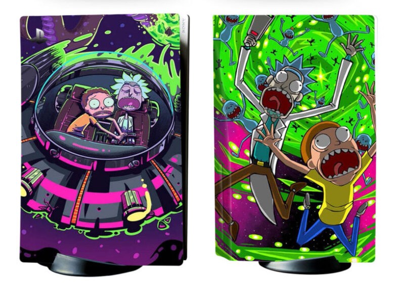Playstation 5 Disc Console [Rick and Morty Skin] (PlayStation 5)