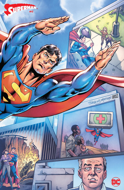 Superman #12 D Dan Jurgens & Norm Rapmund Wraparound Card Stock Variant (03/19/2024) Dc