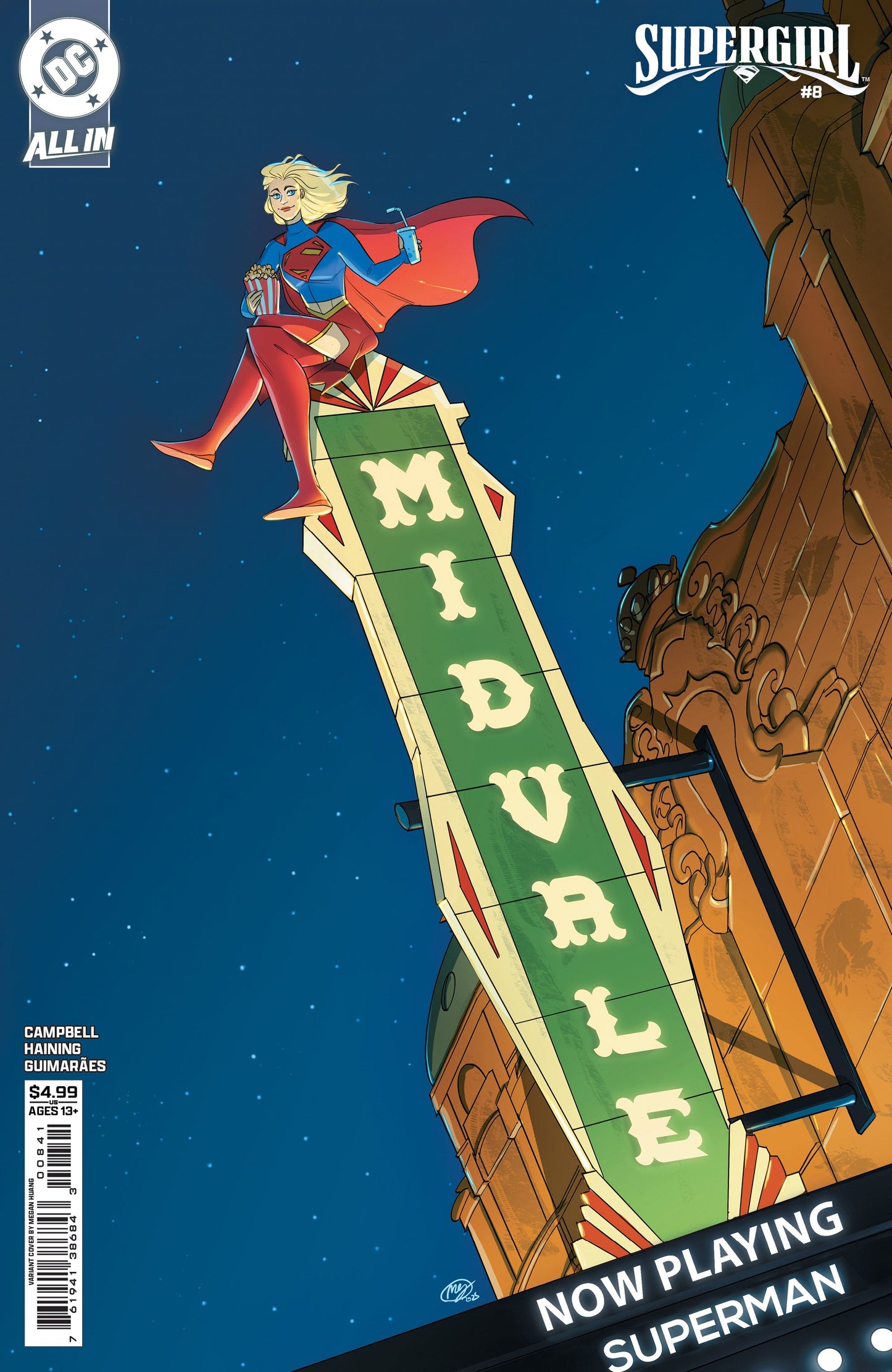 Supergirl #8 D Megan Huang Variant (12/10/2025) Dc
