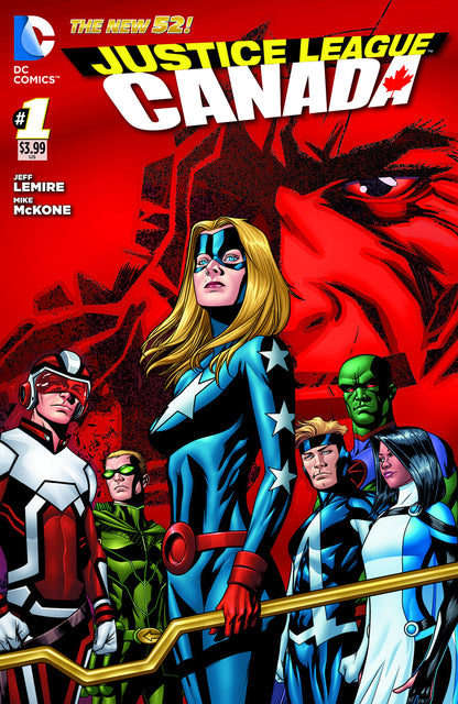 Justice League United #1 C Canada Var DC 2014 Jeff Lemire Mike Mckone