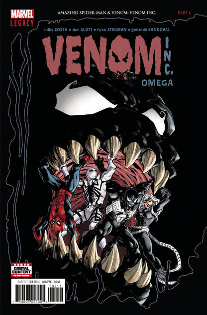 AMAZING SPIDER-MAN VENOM INC OMEGA #1 Marvel 2018 NM Ryan Stegman
