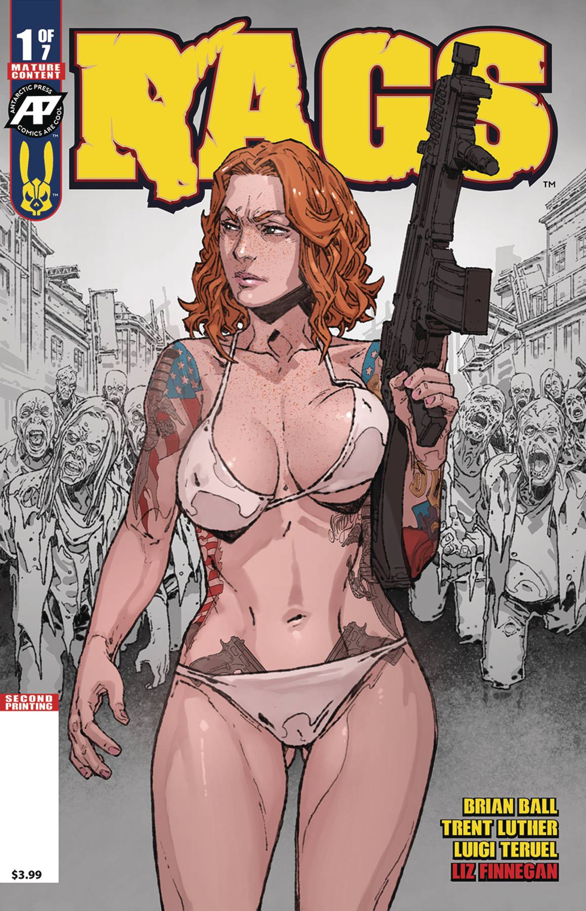 Rags #1 Antarctic Press 2nd Print Luigi Teruel Variant Zombies (11/14/2018)
