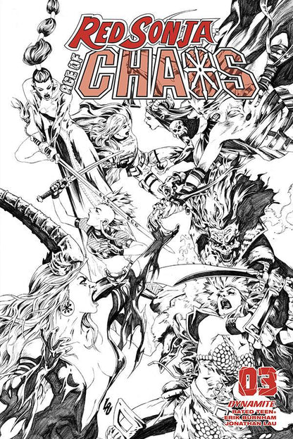 RED SONJA AGE OF CHAOS #3 1:35 Jonathan Lau SKETCH FOC Variant (03/18/2020) DYNAMITE