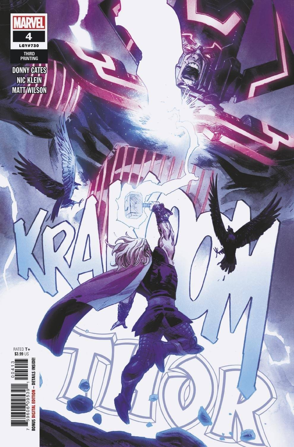 THOR #4 3rd Print Nic Klein Variant (09/09/2020) MARVEL