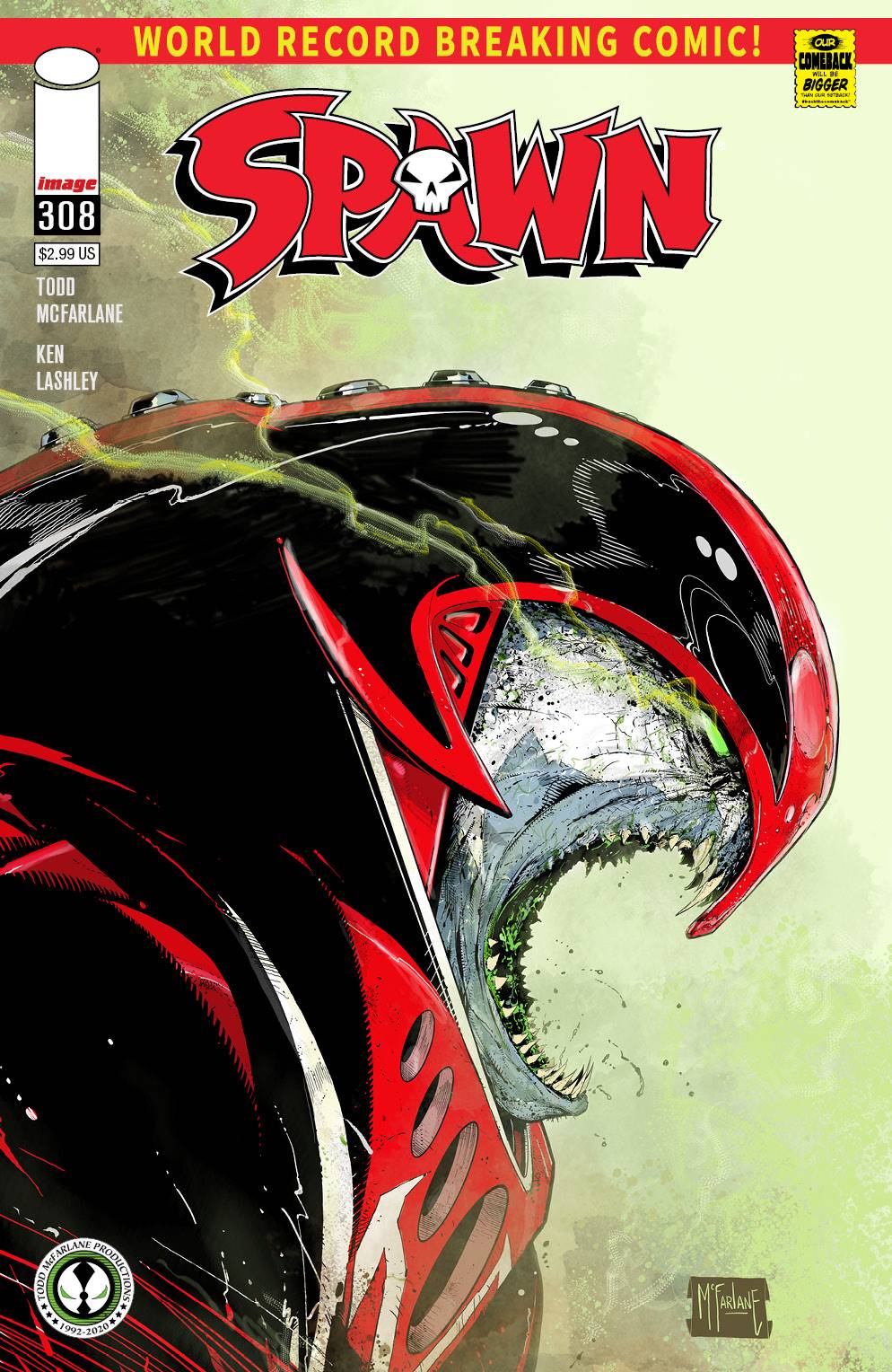 Spawn #308 2nd Print Todd McFarlane Variant (11/11/2020) Image