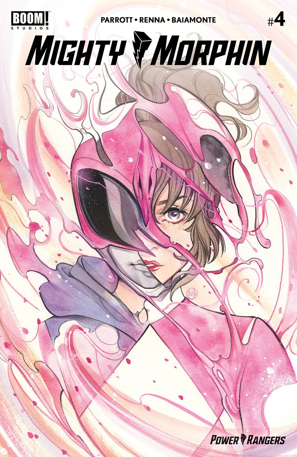 Mighty Morphin #4 1:25 Peach Momoko Trade Variant (02/10/2021) Boom