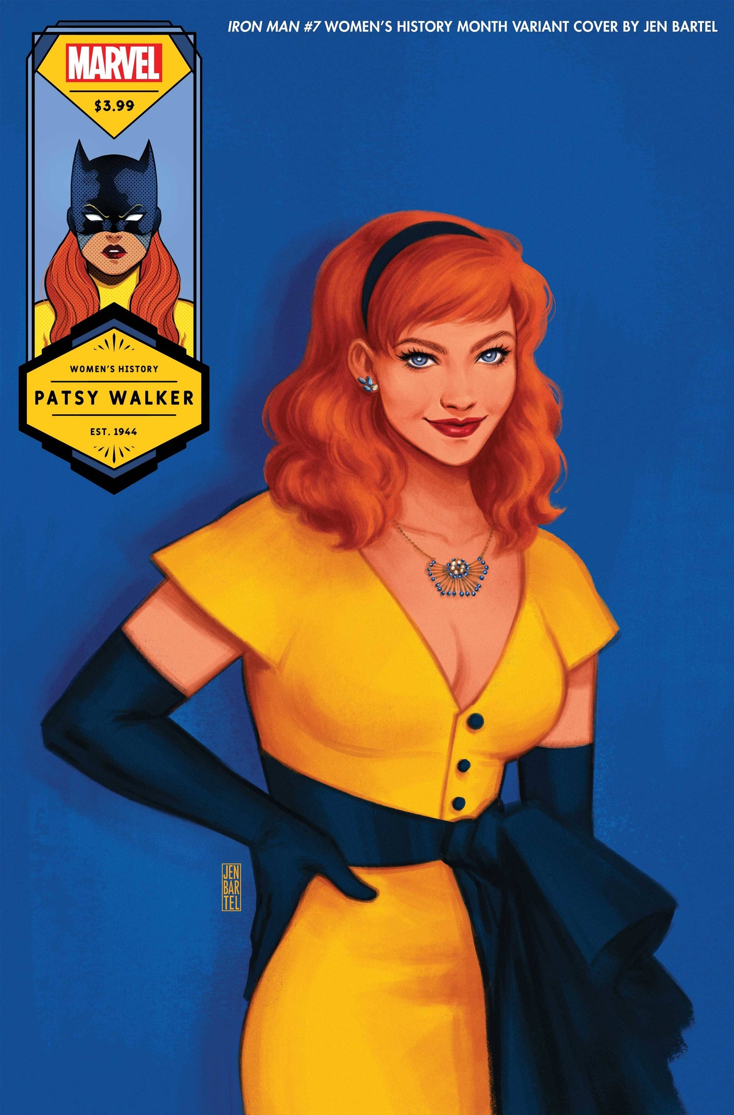 Iron Man #7 C Jen Bartel Hellcat Womens History Month Variant (03/17/2021) Marvel