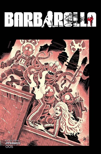 Barbarella #5 M Ken Haeser TMNT Homage FOC Bonus Variant (11/24/2021) Dynamite