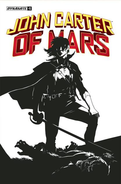 John Carter Of Mars #1 H 1:20 Case B&W Variant (04/20/2022) Dynamite