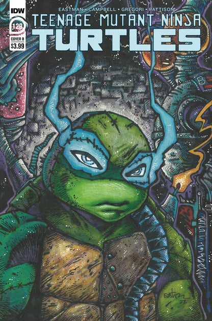 Tmnt Ongoing #129 B Kevin Eastman Variant Teenage Mutant Ninja Turtles (C: 1-0-0) (05/25/2022) Idw