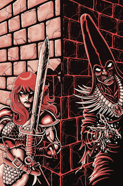 Red Sonja (2021) #6 P 1:11 Ken Haeser TMNT Raphael 1 Homage Virgin FOC Bonus Variant (02/23/2022) Dynamite