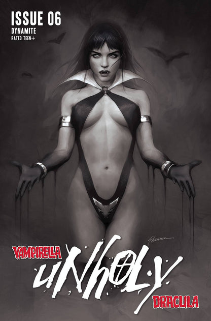 Vampirella Dracula Unholy #6 I 1:25 Shannon Maer B&W Variant GGA (06/01/2022) Dynamite