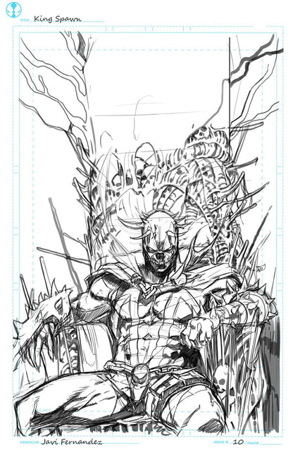 King Spawn #10 C Javi Fernandez Sketch Variant (05/18/2022) Image