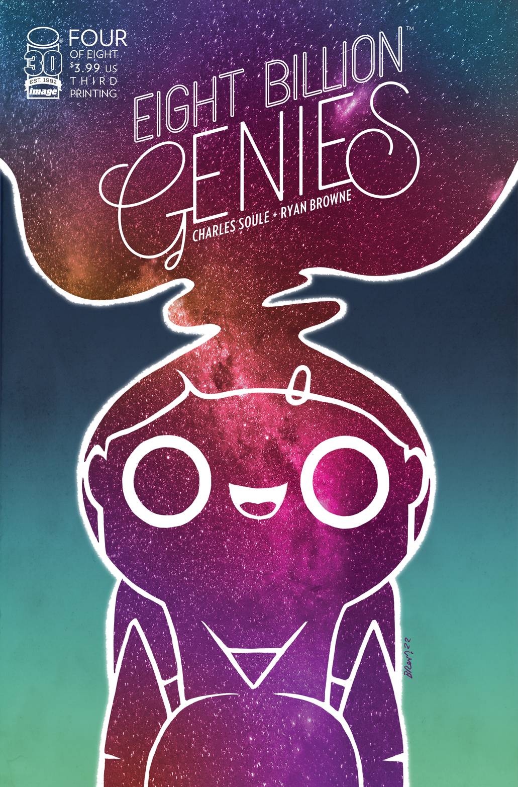 Eight Billion Genies #4 (Of 8) 3rd Print Ryan Browne Variant (Mr) (10/26/2022) Image