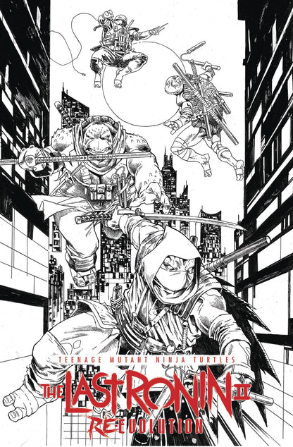 Teenage Mutant Ninja Turtles TMNT The Last Ronin Ii Re-Evolution #1 H 1:75 Escorzas B&W (03/06/2024) Idw