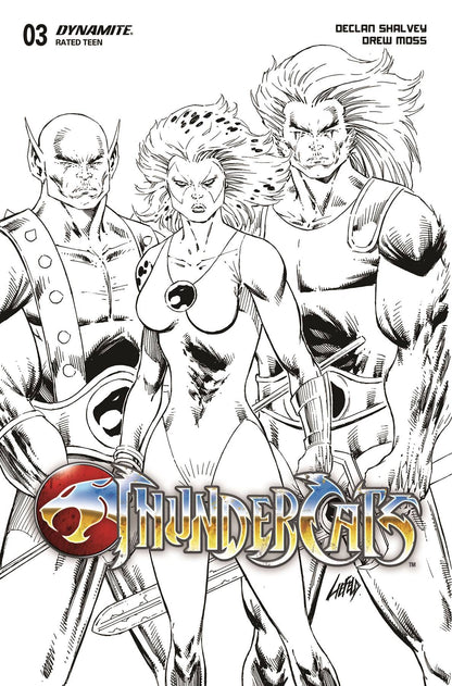 Thundercats #3 Y 1:10 Rob Liefeld B&W Variant (04/10/2024) Dynamite