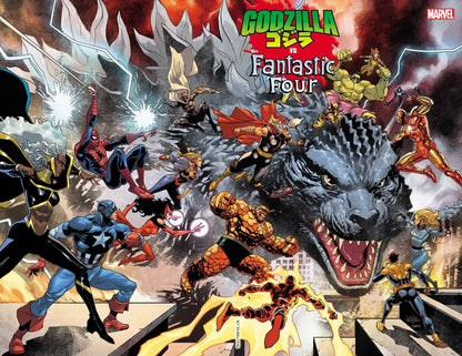 Godzilla Vs. Fantastic Four #1 A1 Cover Set Of 10 1:25 1:100 (03/26/2025) Marvel