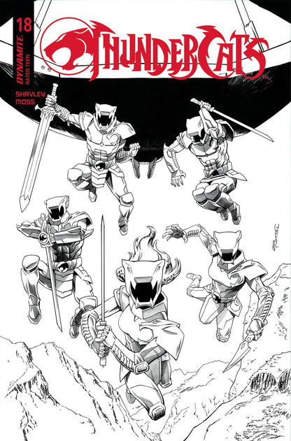 Thundercats #18 N 1:10 Declan Shalvey Line Art Variant (09/24/2025) Dynamite