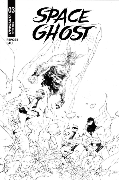 Space Ghost (2025) #3 G 1:10 Jae Lee Line Art (09/24/2025) Dynamite