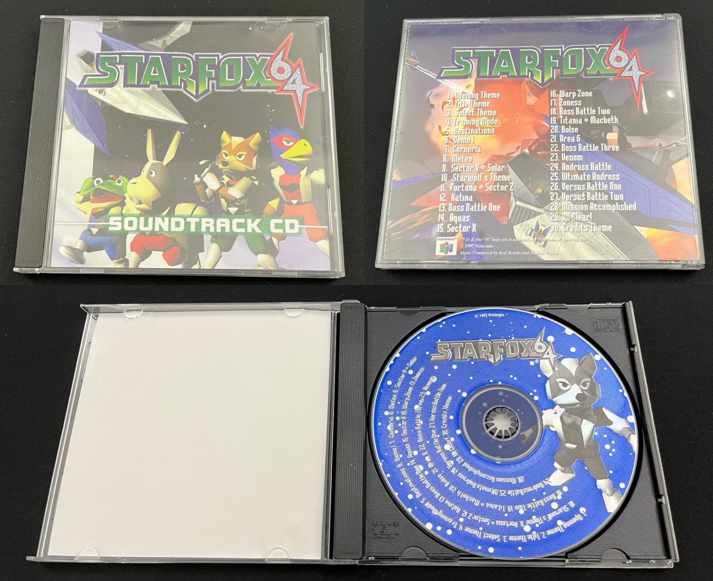 Star Fox 64 Soundtrack 1997 CD (Nintendo 64)