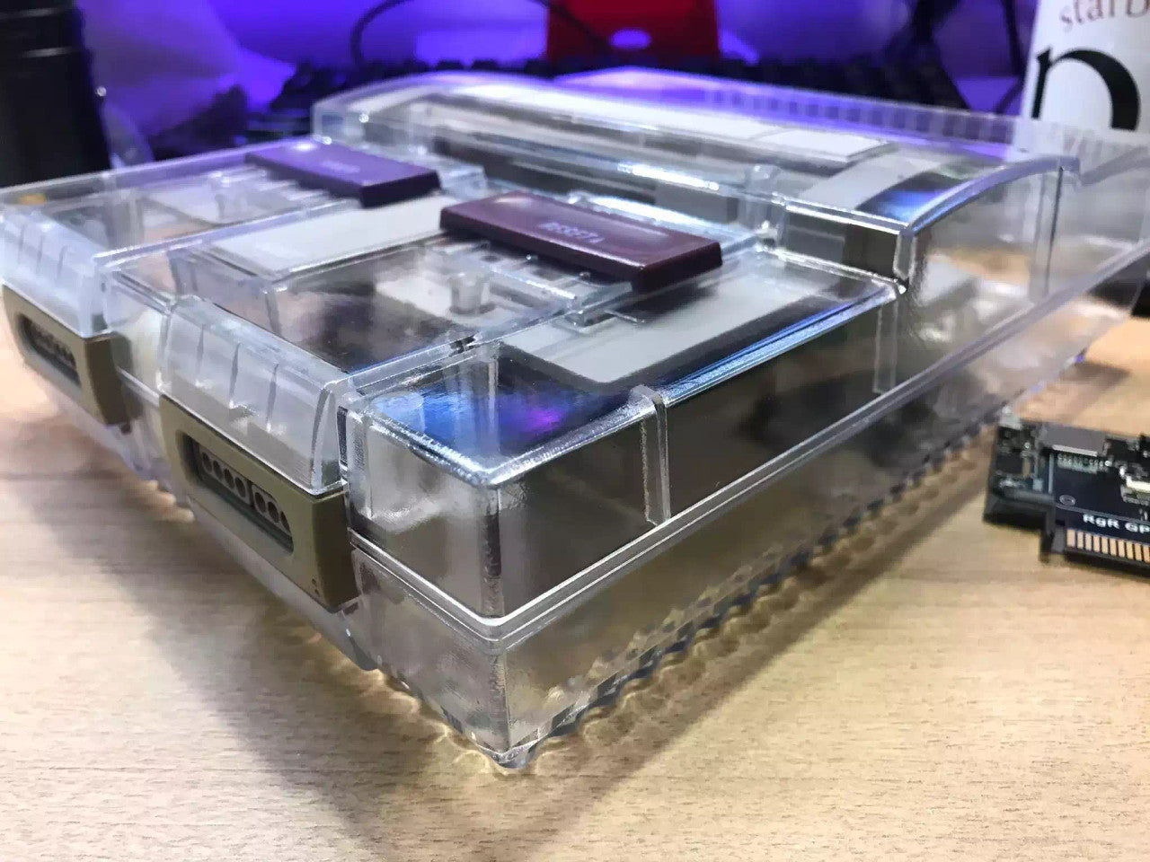 RepairBox Custom Color Shell - Clear (Super Nintendo)