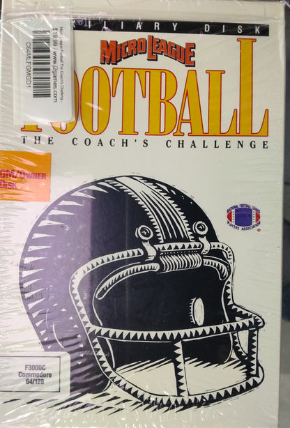 Micro League Football The Coach's Challenge Auxillary Disk (Commodore 64/128)