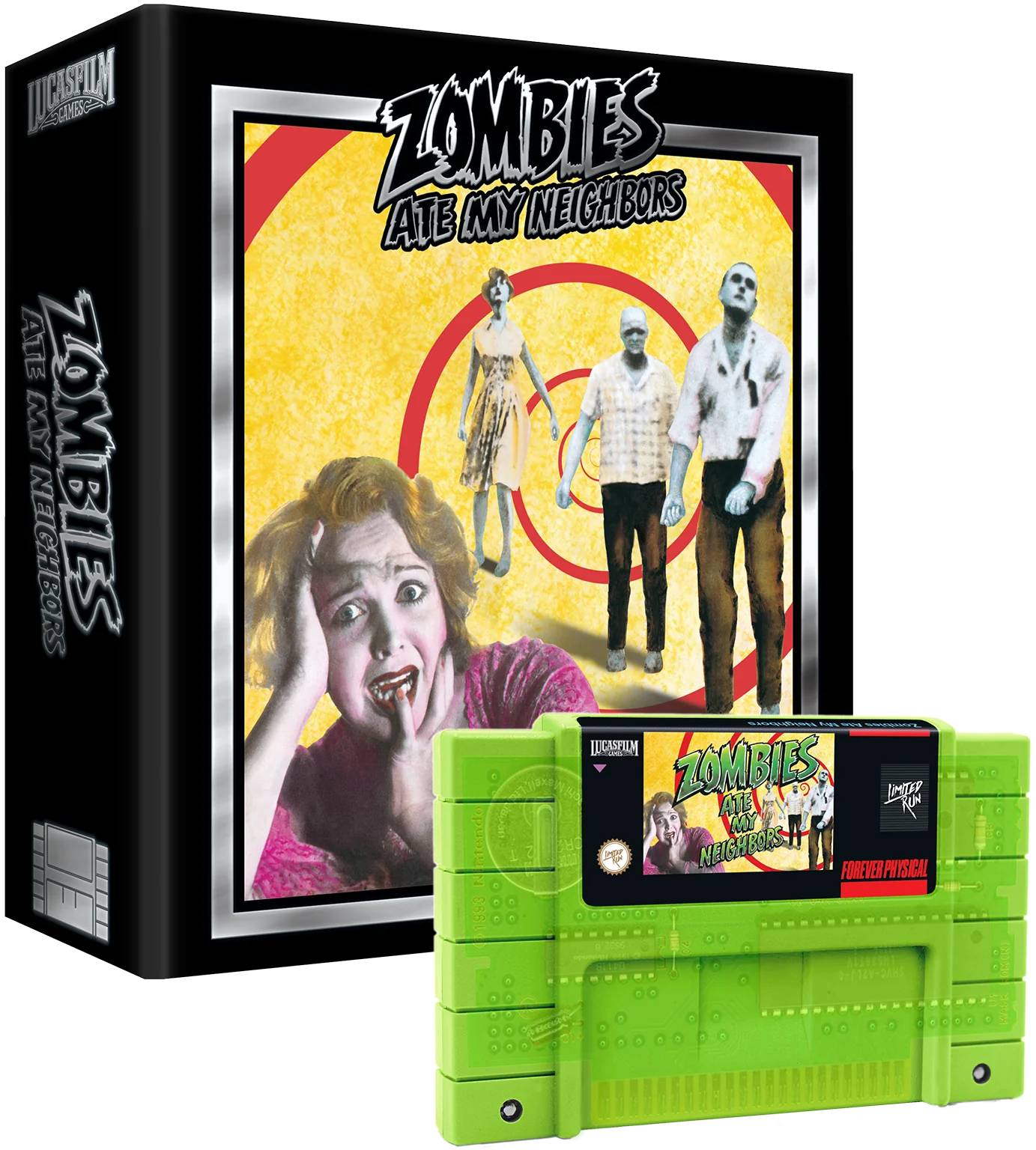 Zombies Ate My Neighbor: Premium Edition Green Cartridge (Super Nintendo)
