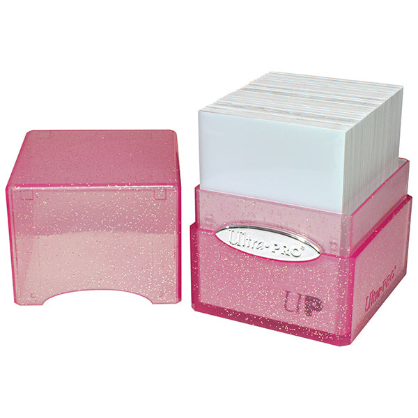 Ultra Pro: Satin Cube Deck Box - Glitter Pink (TCG)