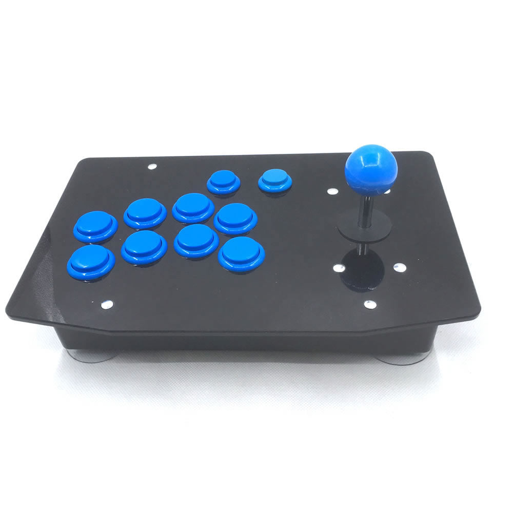 RAC-J500S 10 Buttons Right Handed Arcade Joystick USB Wired Black Acrylic Panel For PC