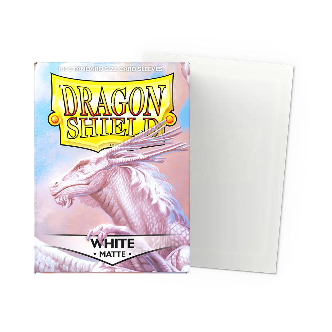 Dragon Shield Sleeves: Standard Matte White 100 ct. (TCG)