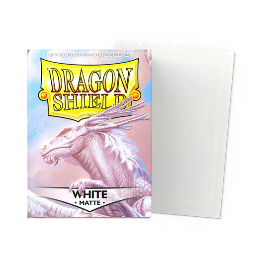 Dragon Shield Sleeves: Standard Matte White 100 ct. (TCG)