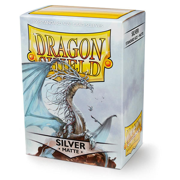 Dragon Shield Sleeves: Standard - Matte Silver (TCG)