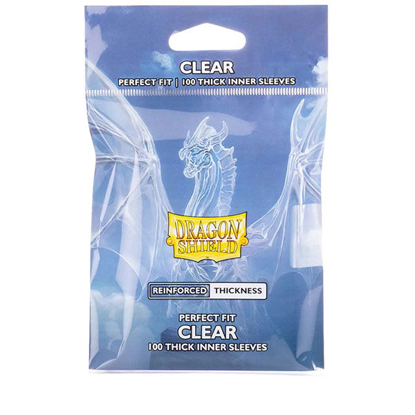 Dragon Shield Sleeves: Clear Perfect Fit Thick Inner Sleeves 100ct. (TCG)