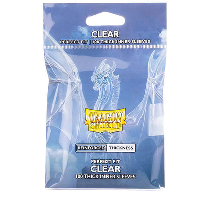 Dragon Shield Sleeves: Clear Perfect Fit Thick Inner Sleeves 100ct. (TCG)