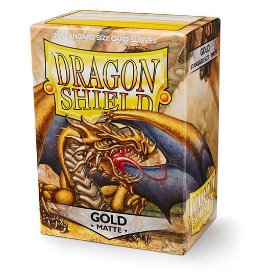 Dragon Shield Sleeves: Standard - Matte Gold (TCG)