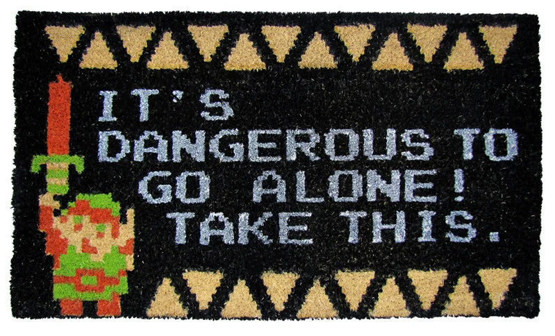 The Legend of Zelda - It's Dangerous to go Alone (17"x29" Doormat) (Toys)