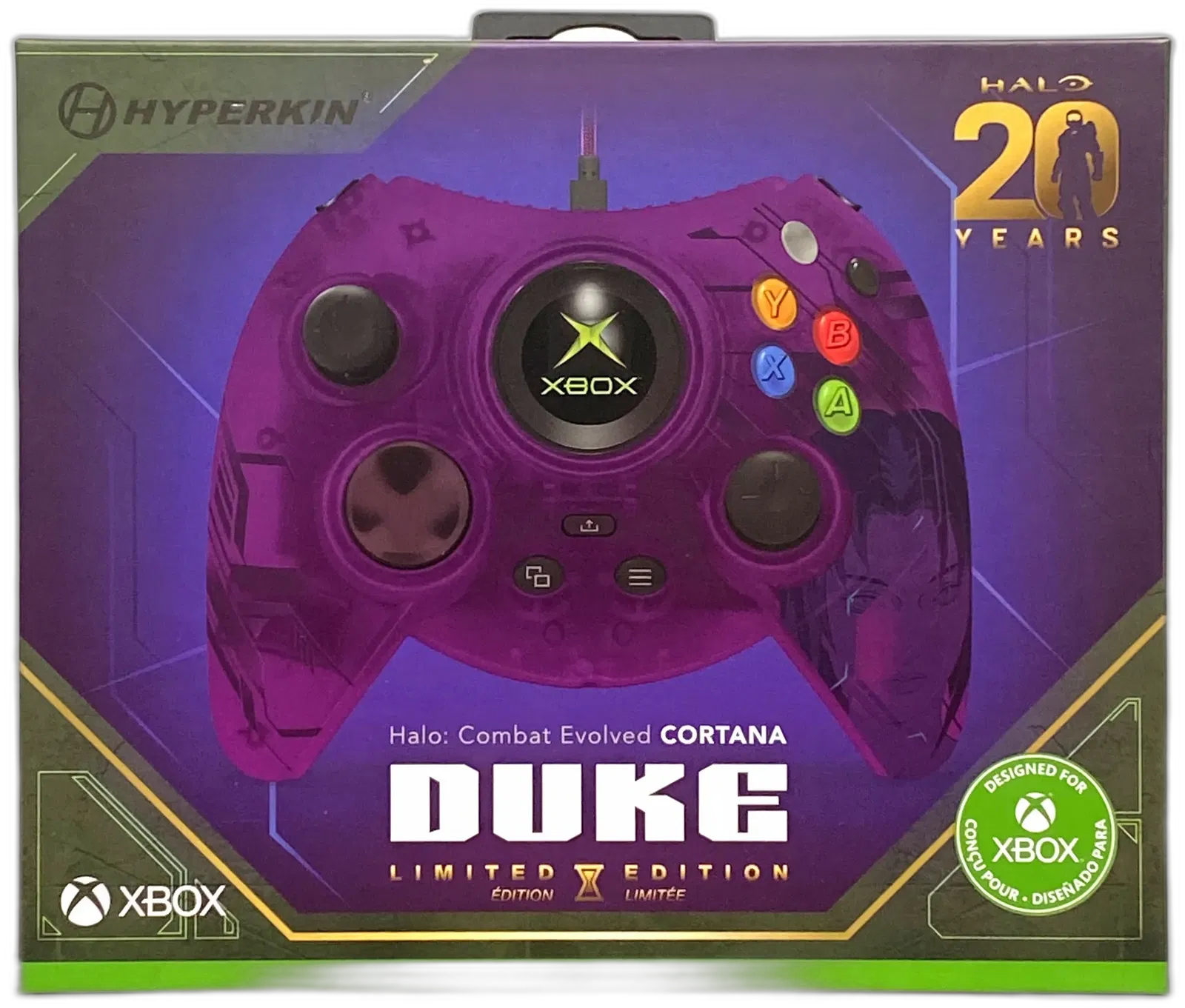 Duke Controller Layout Halo: Combat Evolved Cortana DUKE Limited Edition Wired Controller (Xb ...